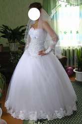 Потрясающе красивое свадебное платье
