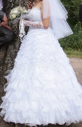  Свадебное платье б/у один раз